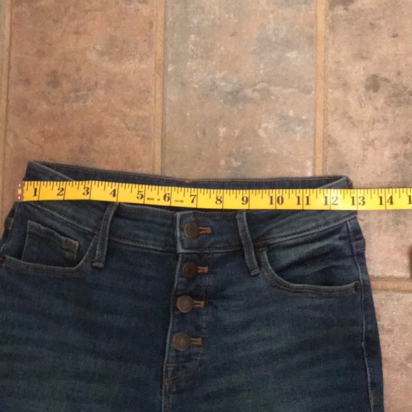 Old Navy high rise button fly jeans size 0 - Picture 6 of 10